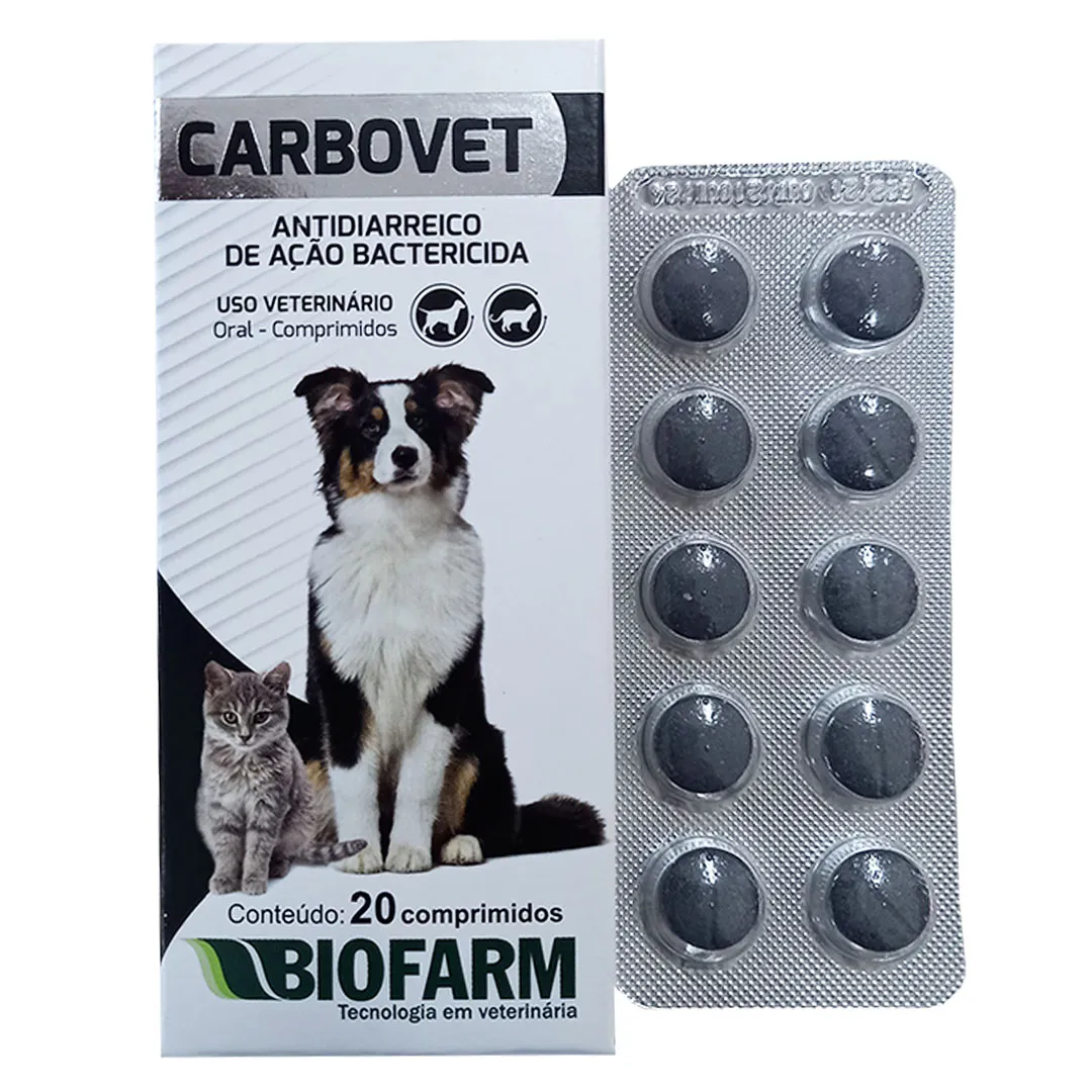 Carbovet Antidiarreico de Ação Bactericida