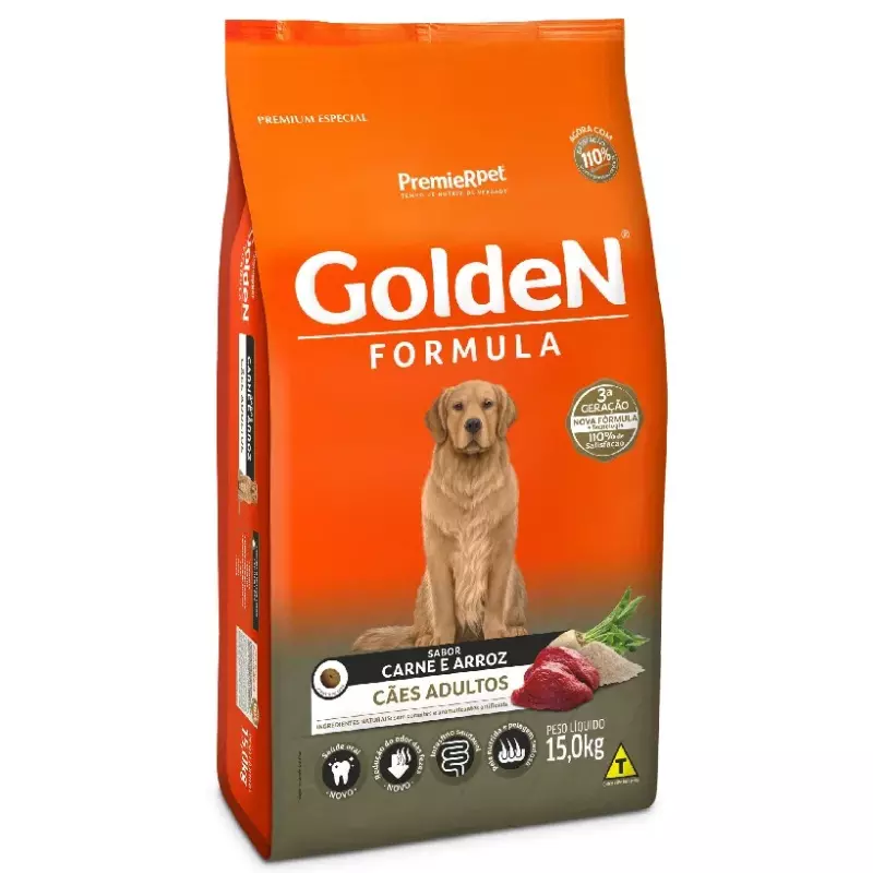 Golden Fórmula Carne Arroz 15kg
