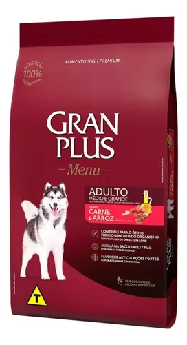 Gran Plus Menu Carne e Arroz 15kg