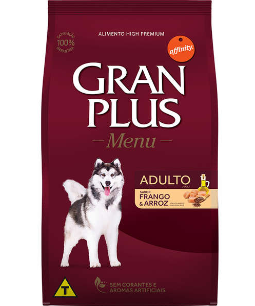 Gran Plus Menu Frango e Arroz 15kg
