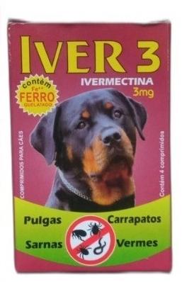 Iver 3mg Pulga, Carrapato, Verme e Sarna