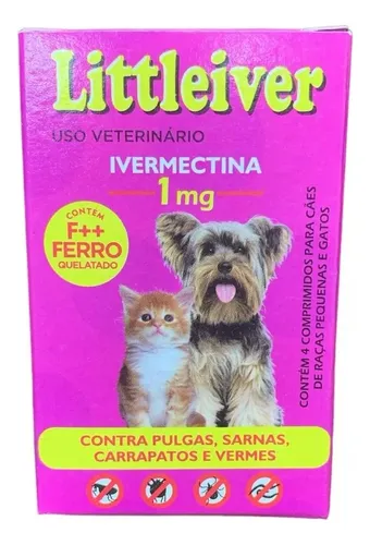 Lettleiver 1mg Pulga, Carrapato, Verme e Sarna