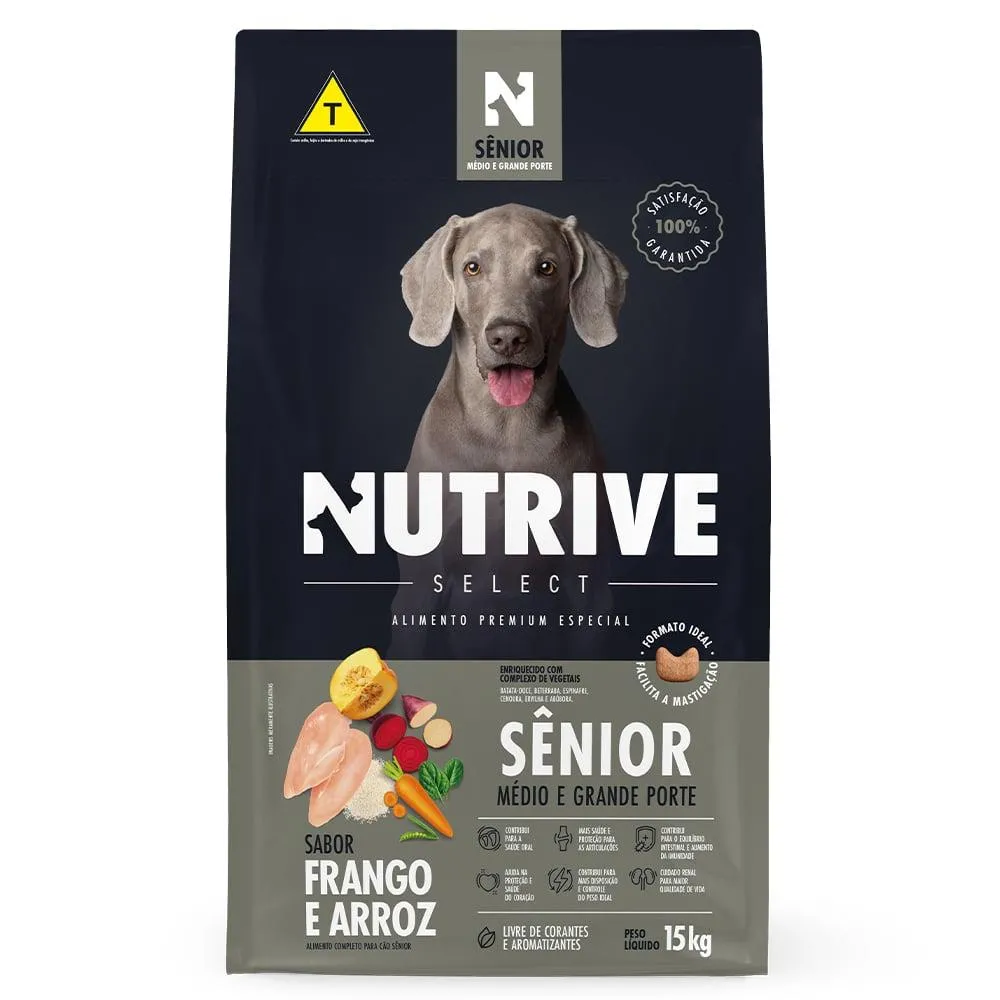 Nutrive Sênior Porte Médio/Grande 15kg
