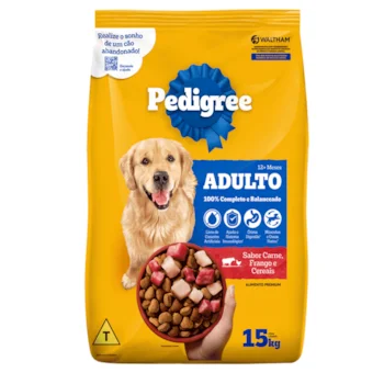 Pedigree Carne, Frango e Cereais 15kg
